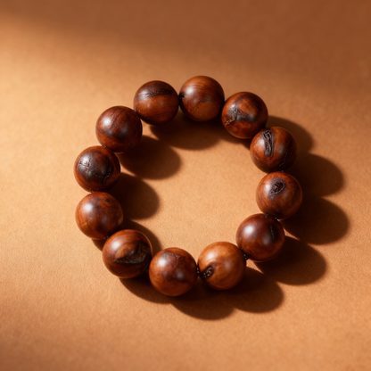 Lightning-struck jujube wood bracelet