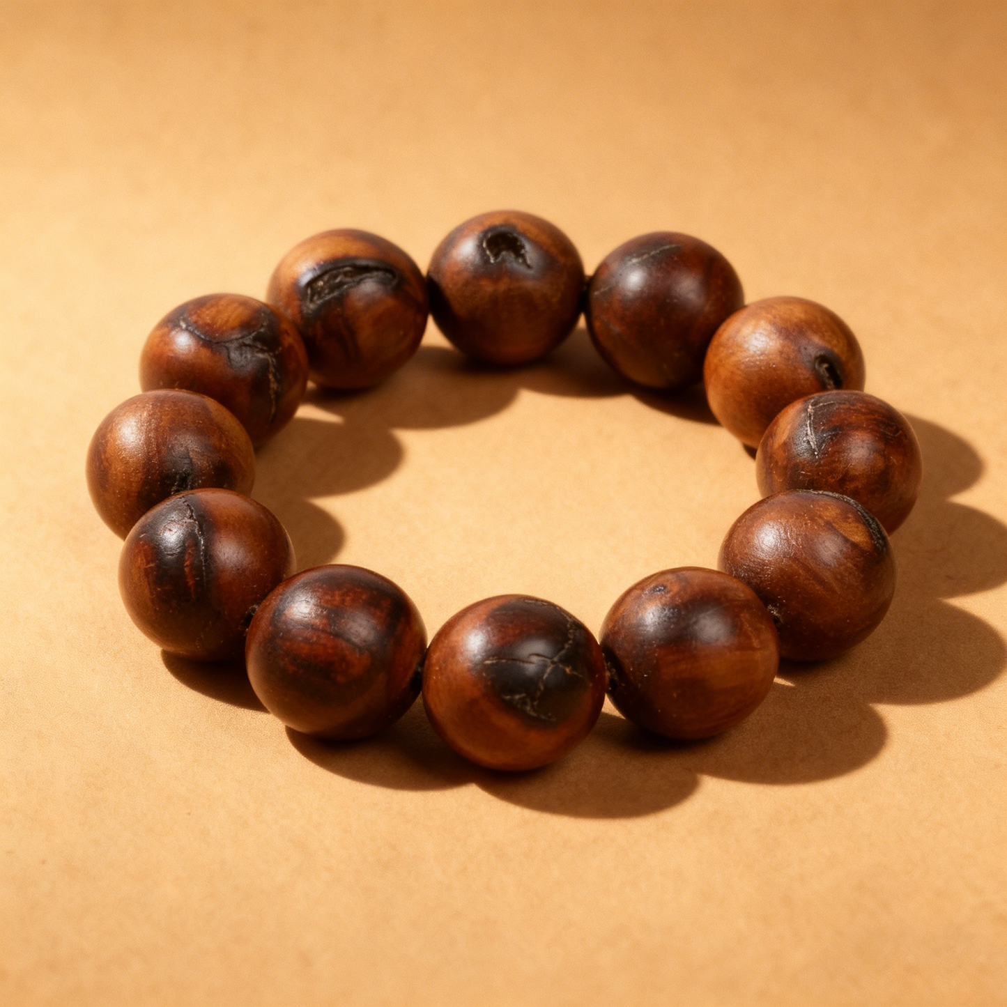 Lightning-struck jujube wood bracelet