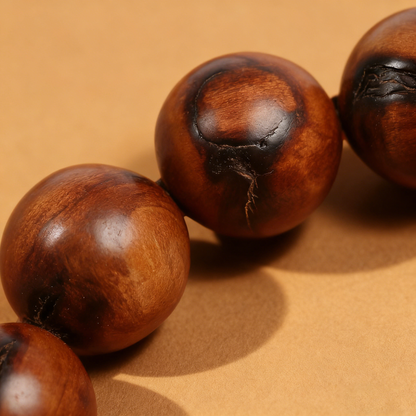 Lightning-struck jujube wood bracelet